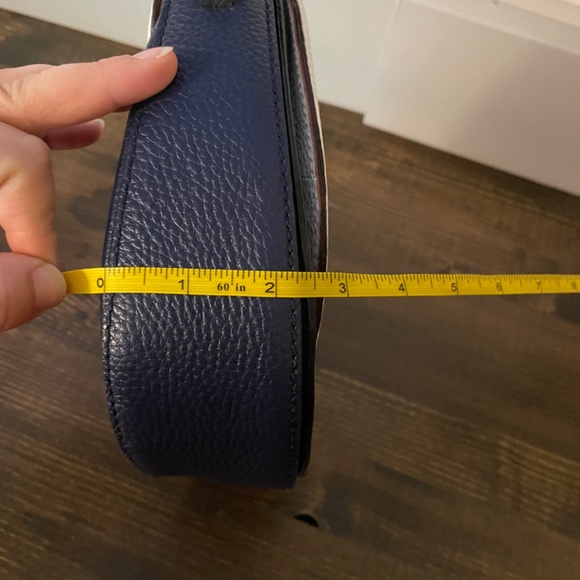 Kate Spade navy white saddle bag crossbody purse - Picture 7 of 7